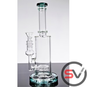 COLORED BASE GLASS WATER PIPE  10inch